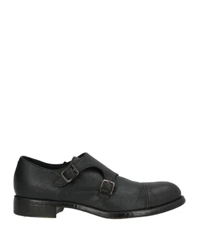 Officina 36 Man Loafers Black Size 7 Leather