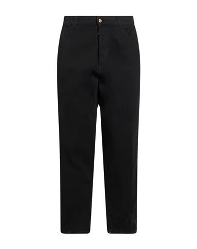 Officina 36 Man Pants Black Size 36 Cotton, Elastane