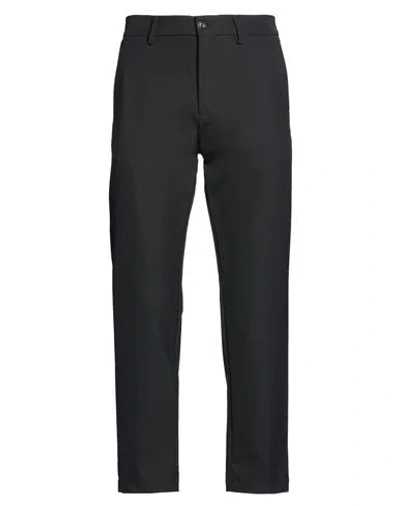 Officina 36 Man Pants Black Size 40 Nylon, Elastane