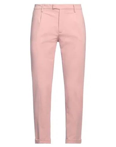 Officina 36 Man Pants Blush Size 36 Cotton, Polyester, Elastane In Pink