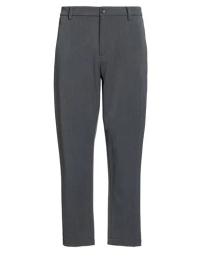 Officina 36 Man Pants Grey Size 36 Polyester, Viscose, Wool, Elastane In Gray