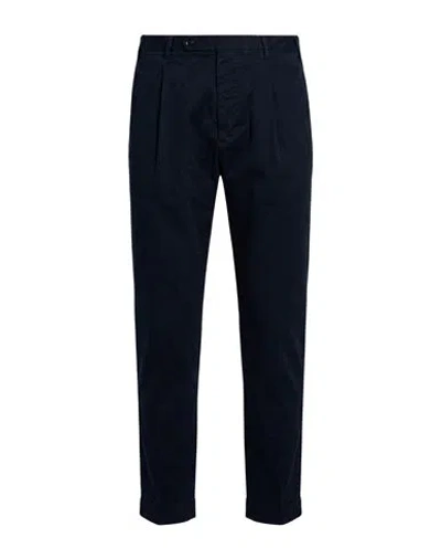 Officina 36 Man Pants Midnight Blue Size 34 Cotton, Elastane
