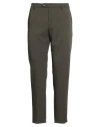 Officina 36 Man Pants Military Green Size 34 Polyester, Viscose, Elastane