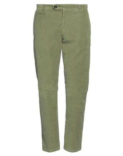 Officina 36 Man Pants Military Green Size 36 Cotton, Elastane