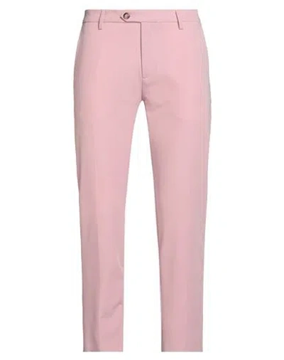 Officina 36 Man Pants Pink Size 36 Polyester, Viscose, Elastane