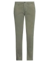 Officina 36 Man Pants Sage Green Size 28 Cotton, Elastane