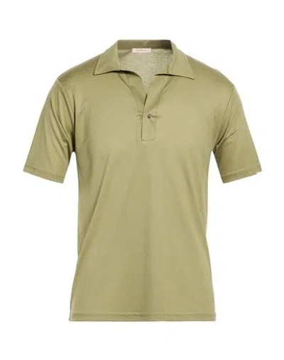Officina 36 Man Polo Shirt Military Green Size Xl Tencel