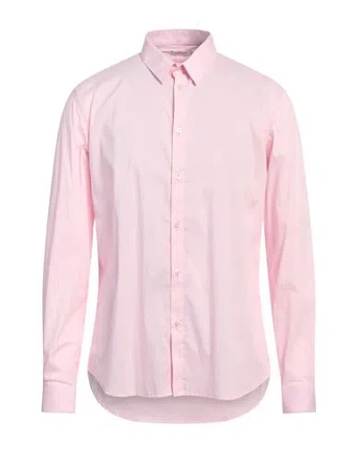 Officina 36 Man Shirt Pink Size Xxl Cotton