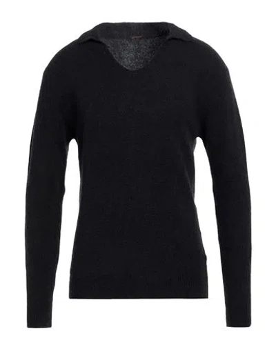Officina 36 Man Sweater Black Size M Polyamide, Alpaca Wool, Virgin Wool, Elastane