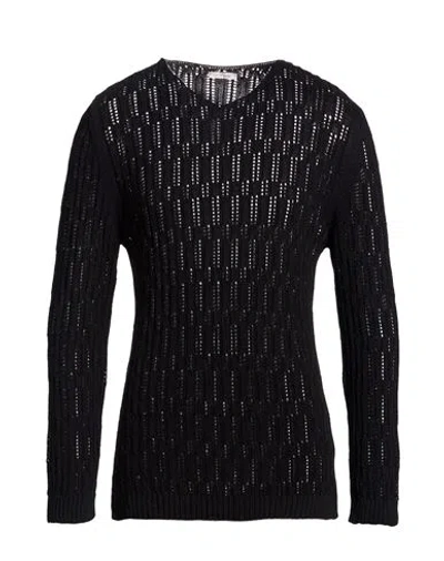 Officina 36 Man Sweater Black Size S Cotton, Acrylic