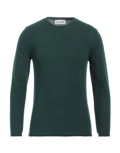 Officina 36 Man Sweater Emerald Green Size S Viscose, Wool, Polyamide, Cashmere