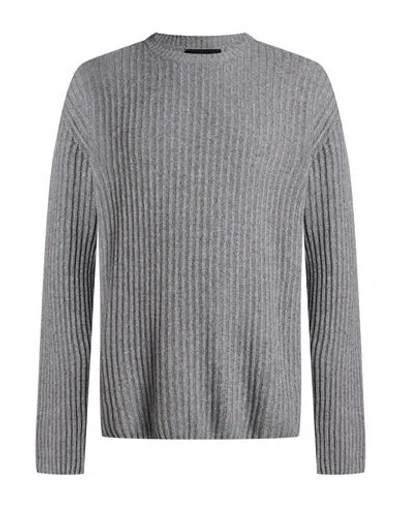 Officina 36 Man Sweater Grey Size L Wool, Viscose, Polyamide, Cashmere In Gray