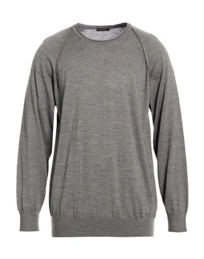 Officina 36 Man Sweater Grey Size Xxl Acrylic, Wool In Gray
