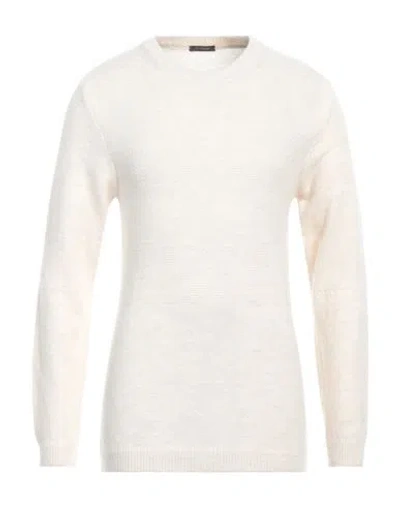 Officina 36 Man Sweater Ivory Size S Acrylic, Polyamide, Viscose, Wool In White