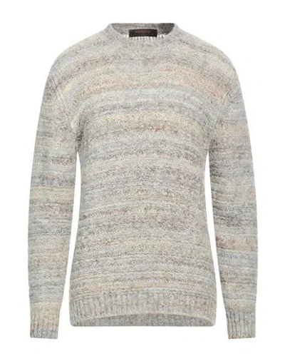 Officina 36 Man Sweater Light Grey Size Xxl Acrylic, Wool, Polyamide In Multi