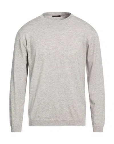 Officina 36 Man Sweater Light Grey Size Xxl Viscose, Wool, Polyamide In Gray