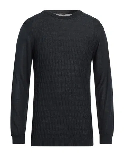 Officina 36 Man Sweater Midnight Blue Size S Merino Wool, Acrylic