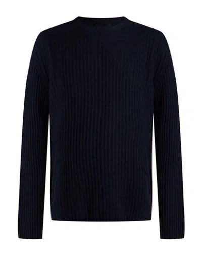 Officina 36 Man Sweater Navy Size L Wool, Viscose, Polyamide, Cashmere In Blue