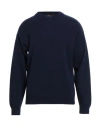 Officina 36 Man Sweater Navy Size M Wool, Polyamide In Black