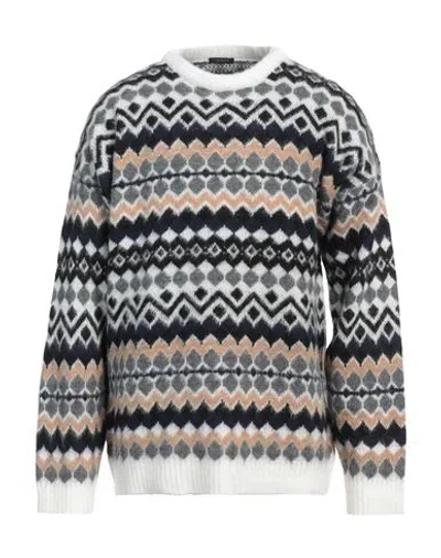 Officina 36 Man Sweater White Size Xxl Acrylic, Wool, Viscose, Alpaca Wool