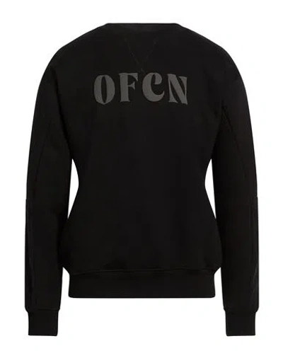 Officina 36 Man Sweatshirt Black Size Xl Cotton, Polyester