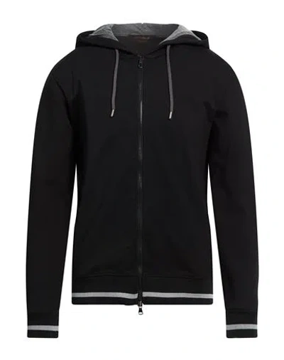 Officina 36 Man Sweatshirt Black Size Xxl Viscose, Polyamide, Elastane
