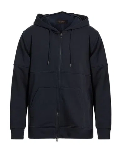 Officina 36 Man Sweatshirt Blue Size L Cotton, Polyester