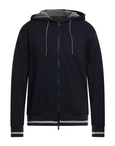Officina 36 Man Sweatshirt Midnight Blue Size Xxl Viscose, Polyamide, Elastane