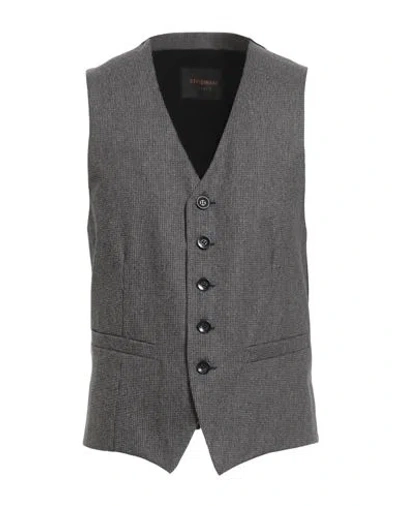 Officina 36 Man Tailored Vest Grey Size Xl Cotton, Polyester, Acrylic, Wool