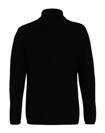 Officina 36 Man Turtleneck Black Size S Acrylic, Wool, Cotton