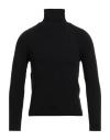 Officina 36 Man Turtleneck Black Size S Viscose