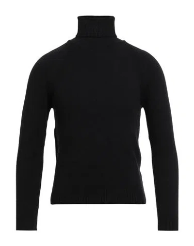 Officina 36 Man Turtleneck Black Size S Viscose