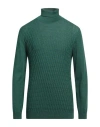 Officina 36 Man Turtleneck Emerald Green Size Xl Virgin Wool, Acrylic