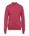 Officina 36 Man Turtleneck Garnet Size Xxl Merino Wool, Acrylic In Red
