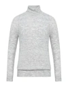 Officina 36 Man Turtleneck Grey Size M Nylon, Wool, Acrylic, Elastane In Gray