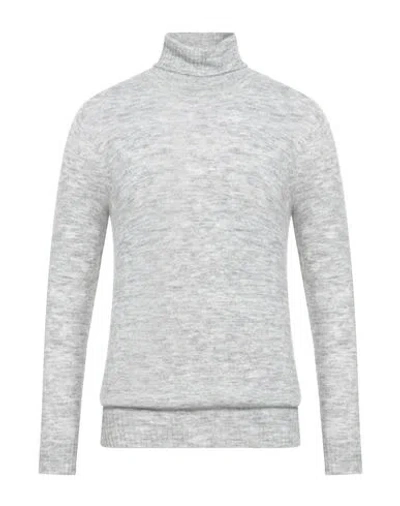 Officina 36 Man Turtleneck Grey Size M Nylon, Wool, Acrylic, Elastane In Gray
