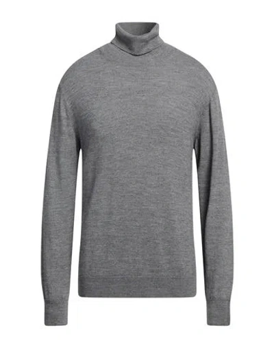Officina 36 Man Turtleneck Grey Size Xxl Merino Wool, Acrylic
