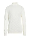 Officina 36 Man Turtleneck Ivory Size Xxl Virgin Wool, Acrylic In White