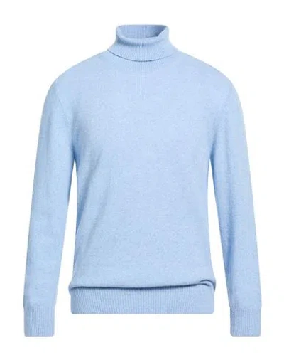 Officina 36 Man Turtleneck Light Blue Size Xl Wool, Polyamide