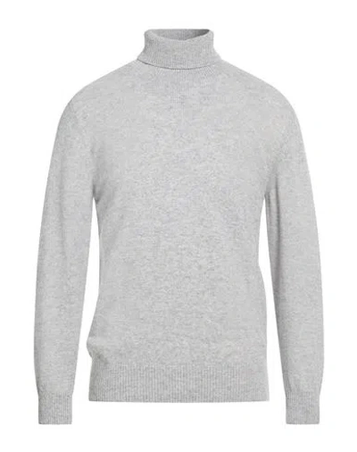 Officina 36 Man Turtleneck Light Grey Size Xl Wool, Polyamide In Gray