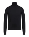 Officina 36 Man Turtleneck Midnight Blue Size S Merino Wool