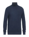 Officina 36 Man Turtleneck Navy Blue Size S Merino Wool