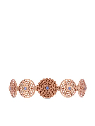 Officina Bernardi 18kt Rose Gold Mimosa Sapphire Bracelet In Pink