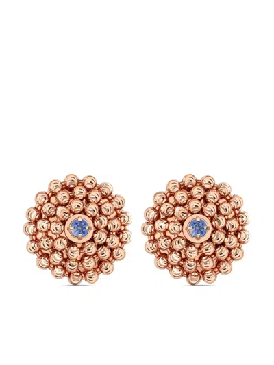 Officina Bernardi 18kt Rose Gold Mimosa Sapphire Earrings In Pink