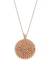 Officina Bernardi 18kt Rose Gold Mimosa Sapphire Necklace In Pink