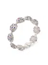 Officina Bernardi 18kt White Gold Damasco Sapphire And Diamond Bracelet In Silver
