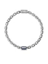 Officina Bernardi 18kt White Gold Lumen Sapphire And Diamond Bracelet In Silver