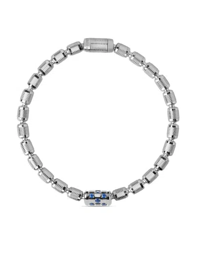 OFFICINA BERNARDI 18KT WHITE GOLD LUMEN SAPPHIRE AND DIAMOND BRACELET