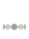 Officina Bernardi 18kt White Gold Mimosa Sapphire Bracelet In Silver