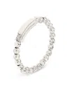 Officina Bernardi 18kt White Gold Moon Diamond Ring In Silver